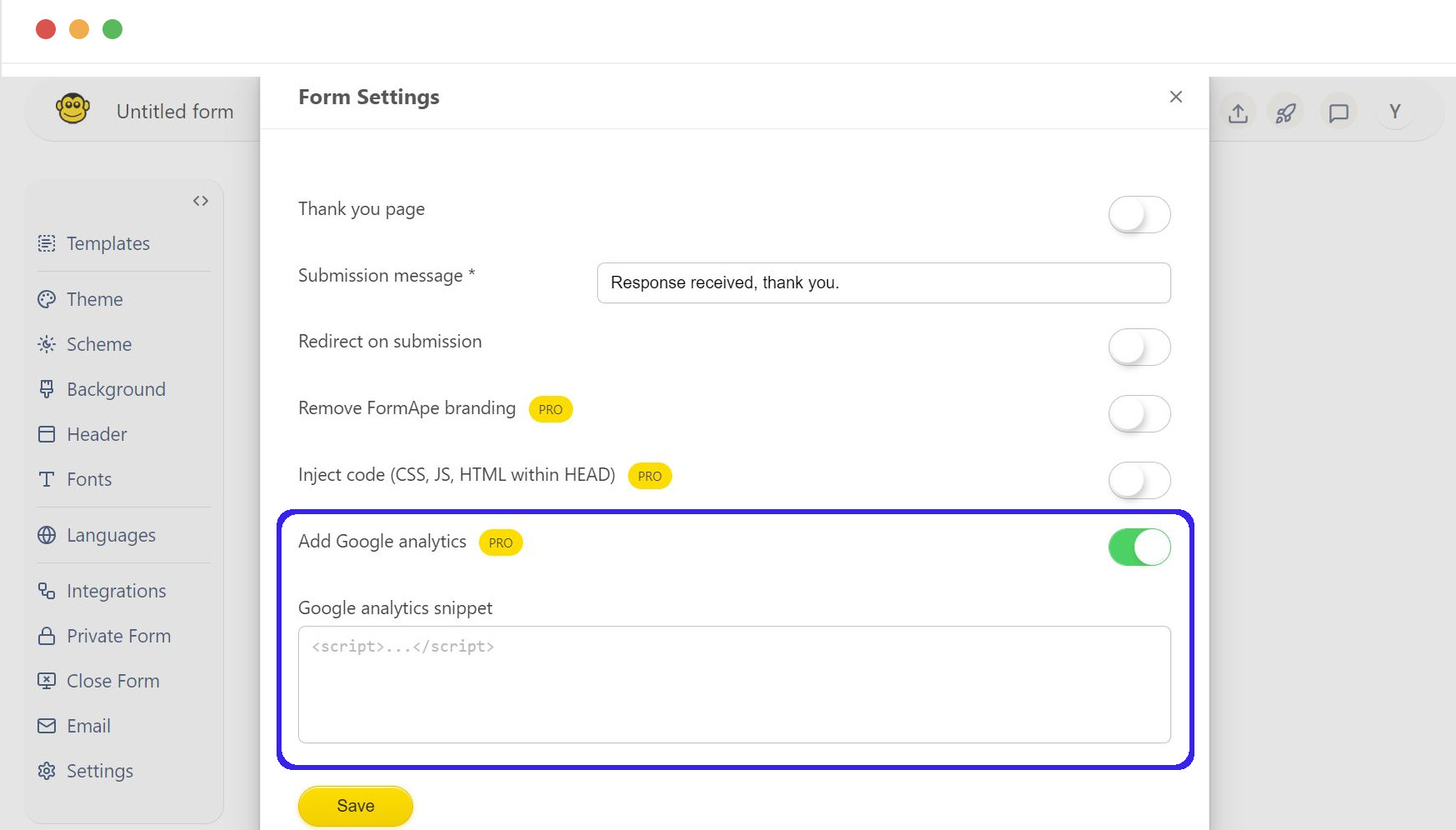 Google analytics